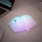 Sevimli Panda LED Gece Lambası | Dokunmatik Silikon Gece Işığı